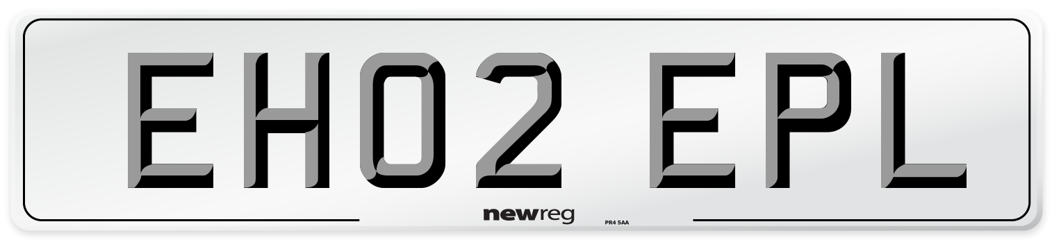 EH02 EPL Number Plate from New Reg